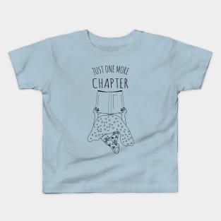 just one more chapter - black Kids T-Shirt